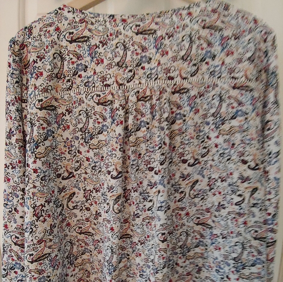 NWOT Collective Concepts Warner Lattice Detail Floral & Paisley Blouse – Size 2X - Picture 11 of 12